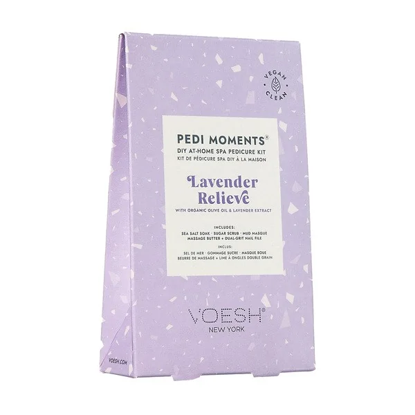 Zestaw do 4-etapowego pedicure Lavender Relieve 1 szt. [Voesh] - Voesh