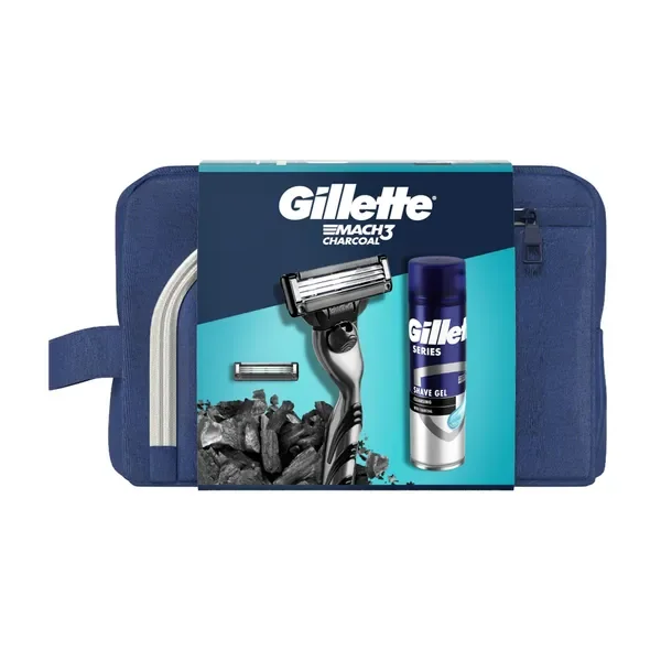 Zestaw do golenia Mach3 + żel oczyszczający [Gillette] - Gillette