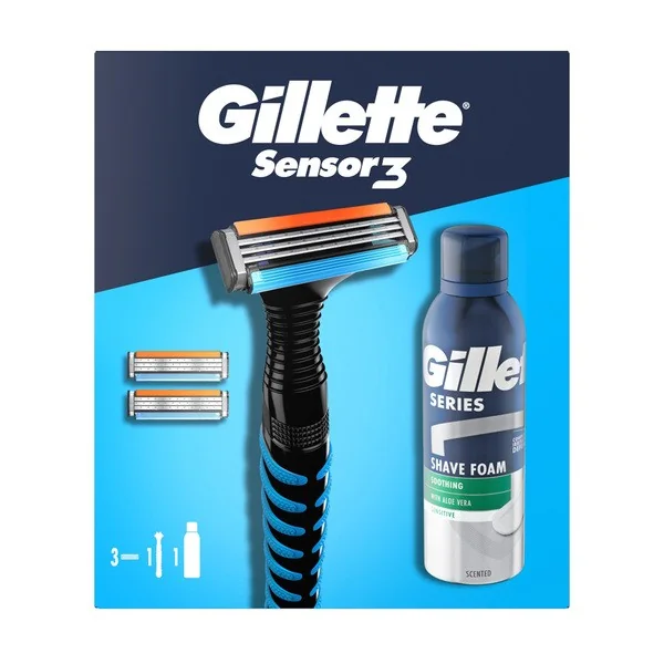 Zestaw do golenia Sensor3 + pianka z aloesem 75ml [Gillette] - Gillette