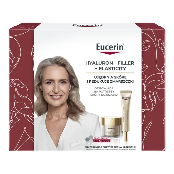 Zestaw Eucerin Hyaluron-Filler + Elasticity krem na noc 50ml + krem pod oczy SPF 20 15ml [Eucerin] - Eucerin