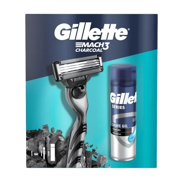 Zestaw Gillette maszynka do golenia Mach3 + żel oczyszczający 75ml - Gillette