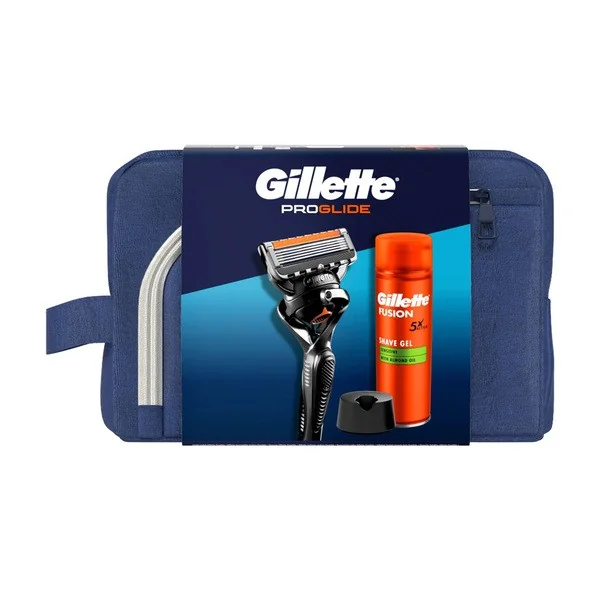 Zestaw Gillette maszynka ProGlide + żel Fusion 200ml + stojak - Gillette