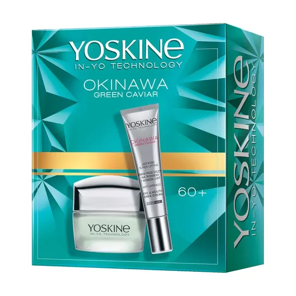 Zestaw Green Caviar krem na dzień/noc 60+ 50ml + krem pod oczy 15ml [YOSKINE] - YOSKINE