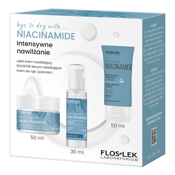 Zestaw intensywne nawilżanie bye to dry with niacinamide [FlosLek] - FlosLek Laboratorium