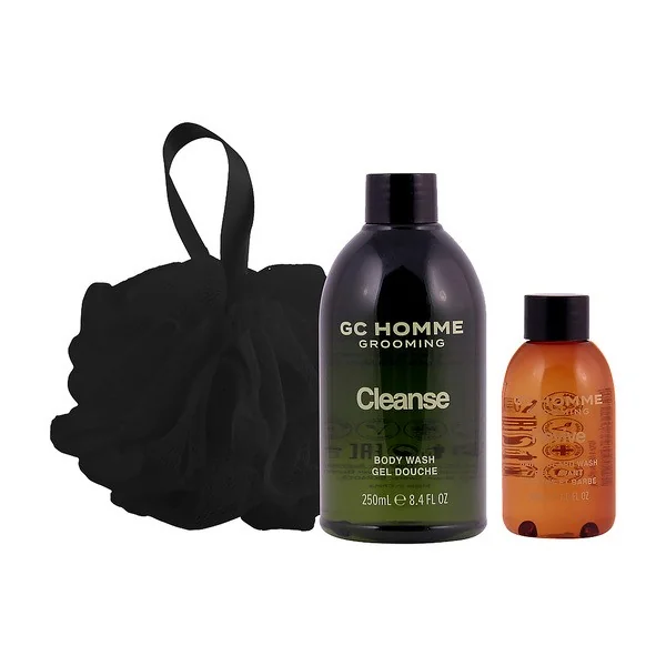 Zestaw LBC GC Homme On The Go - żel do mycia ciała 150ml + żel do mycia włosów i brody 50ml + myjka - LBC