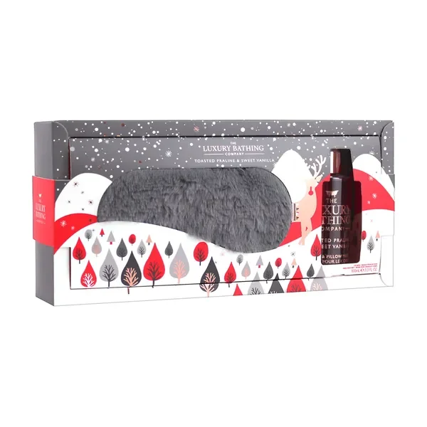 Zestaw LBC Toasted Praline & Sweet Vanilla Marzenie, mgiełka do ciała i włosów 100 ml + opaska na oczy - LBC