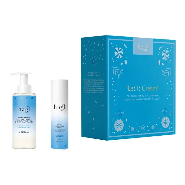 Zestaw Let it cream! nawilżający krem + galaretka-żel [Hagi] - Hagi