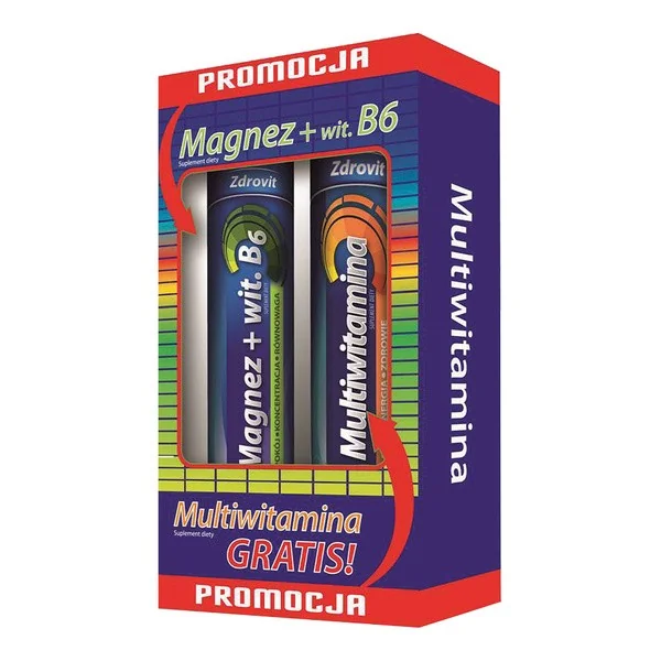 Zestaw Magnez + Witamina B6 + Multiwitamina [Zdrovit] - Zdrovit