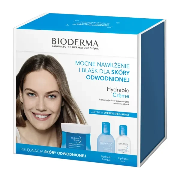 Zestaw Promocyjny Hydrabio woda micelarna + tonik + krem nawilżający [Bioderma] - Bioderma