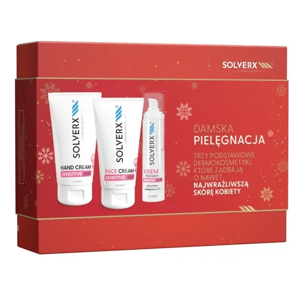 Zestaw Solverx Sensitive Skin Damska Pielęgnacja 3 produkty [Solverx] - Solverx