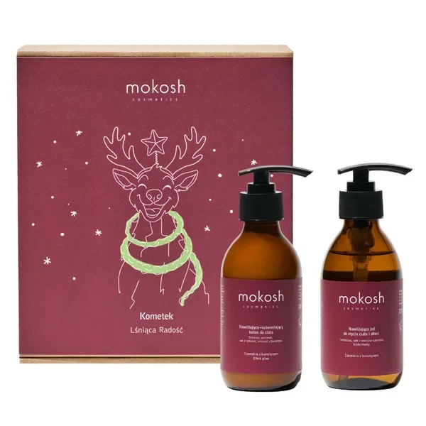 Zestaw Świąteczny Kometek - Lśniąca Radość Czereśnia z bursztynem [Mokosh] - Mokosh