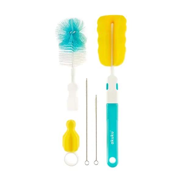 Zestaw szczotek do czyszczenia butelek, smoczków i słomek 1 szt [Akuku] - Akuku