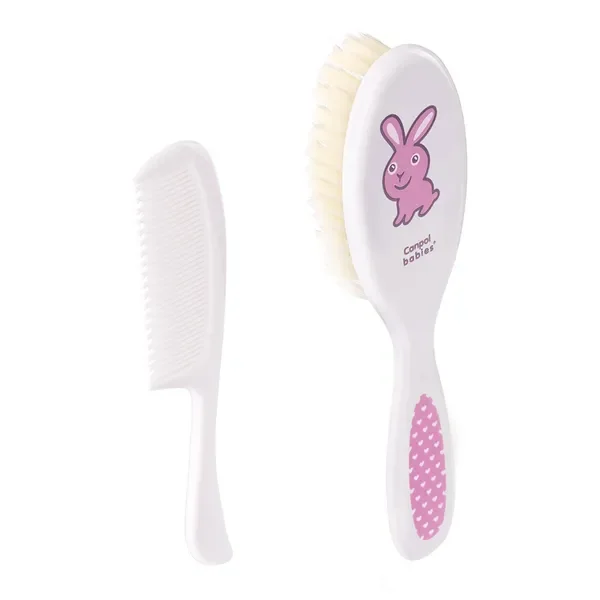 Zestaw szczotka z miękkim włosiem i grzebień dla niemowląt [Canpol Babies] - Canpol Babies