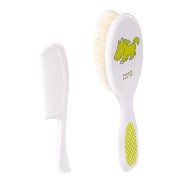 Zestaw szczotka z miękkim włosiem i grzebień dla niemowląt [Canpol Babies] - Canpol Babies
