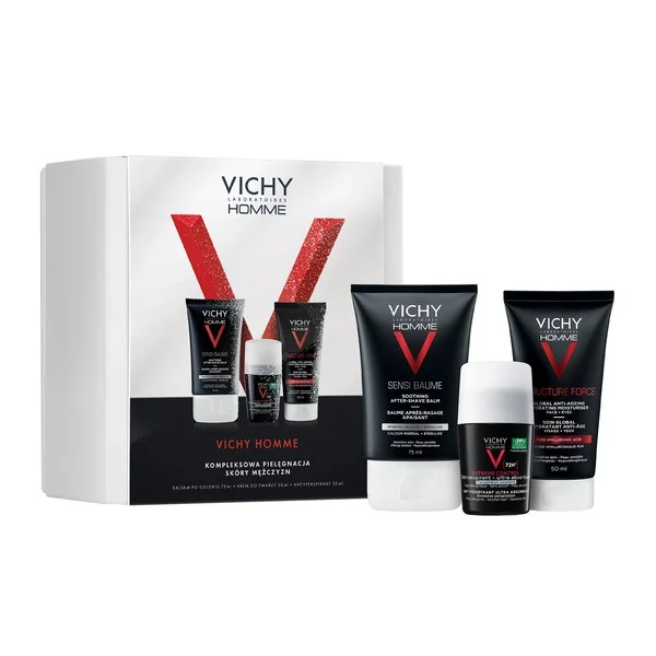 Zestaw Vichy Homme Sensi Baume + Structure Force + Extreme Control [Vichy] - Vichy