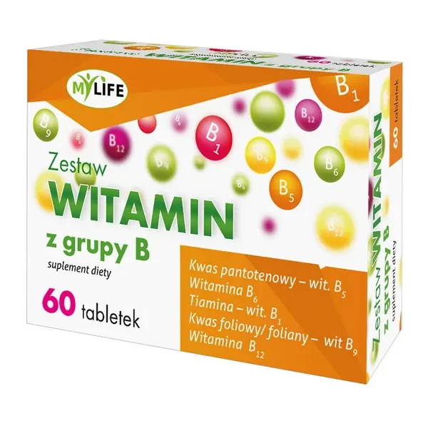 Zestaw witamin z grupy B 60 tabletek [MyLife] - MyLife
