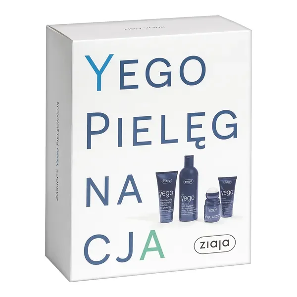 Zestaw Ziaja Yego - krem nawilżający 50ml + żel pod prysznic 200ml + balsam po goleniu 75ml + antyperspirant 60ml [Ziaja] - Ziaja