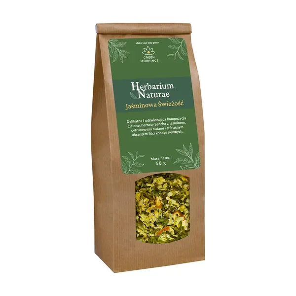 Zielona herbata sencha z jaśminem 50g [Green Mornings] - Green Mornings