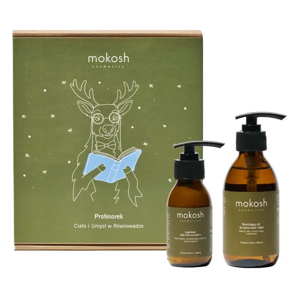 Zielona kawa z tabaką Zestaw Świąteczny Profesorek - Ciało i Umysł w Równowadze [Mokosh] - Mokosh