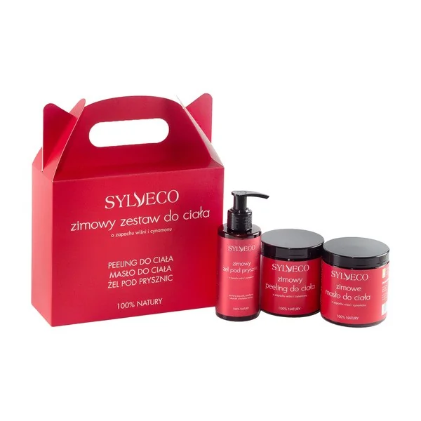 Zimowy Zestaw do ciała peeling 265g + żel pod prysznic 150ml + masło do ciała 250ml [Sylveco] - Sylveco