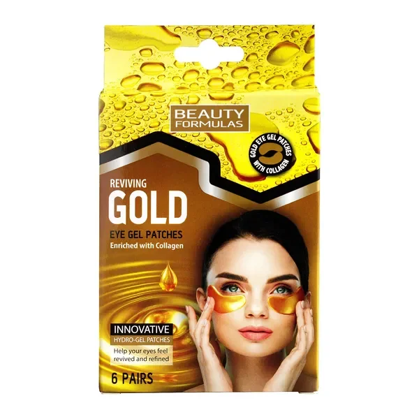 Złote żelowe płatki pod oczy 6 par [Beauty Formulas] - Beauty Formulas