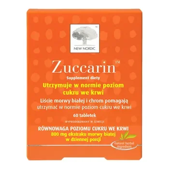 Zuccarin wyciąg z morwy białej 800mg 60 tabletek [New Nordic] - New Nordic Healthbrands AB