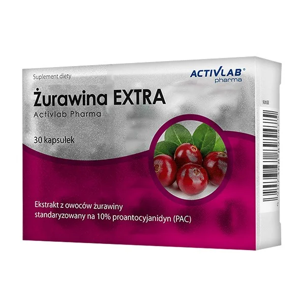Żurawina Extra 350 mg 30 kapsułek [ActivLab Pharma] - ActivLab Pharma