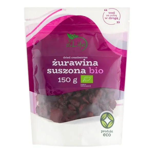 Żurawina suszona ekologiczna BIO 150g [BioLife] - BioLife