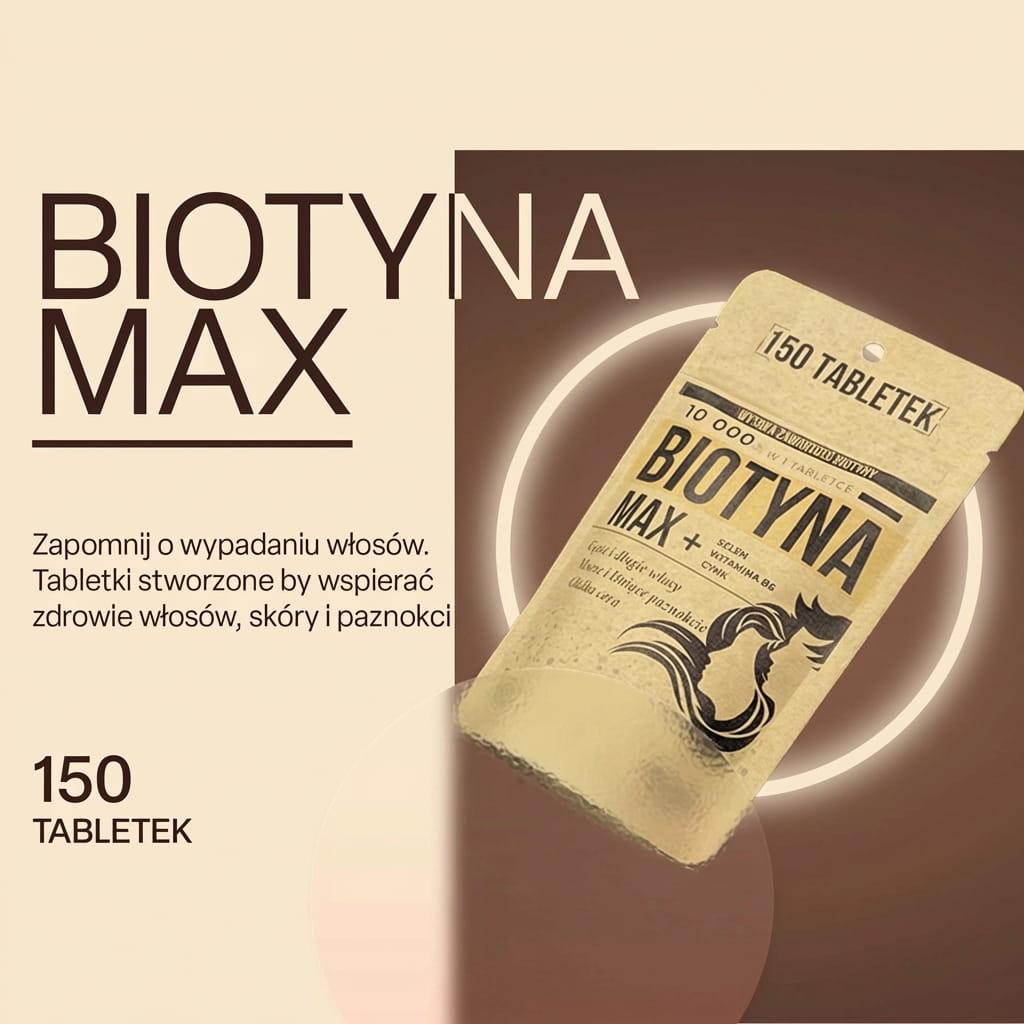 Biotyna Max - 150 tabletek (5000 µg)